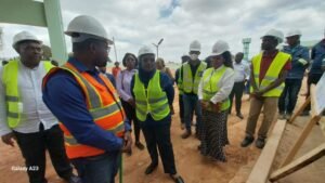 Presidente da Assembleia da República visita obras de construção do hospital geral de Nampula